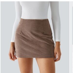 Brown Corduroy Skirt
